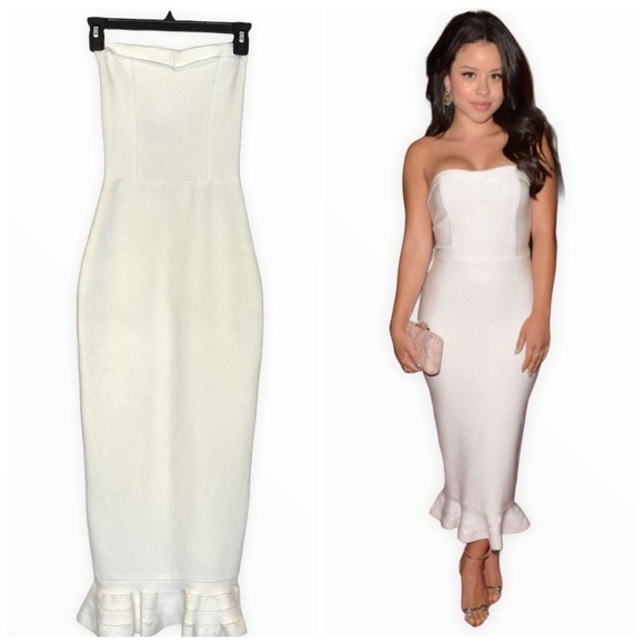 House of CB Dresses & Skirts - HOUSE OF CB | Fabrizia Fluted Hem Bandage Dress